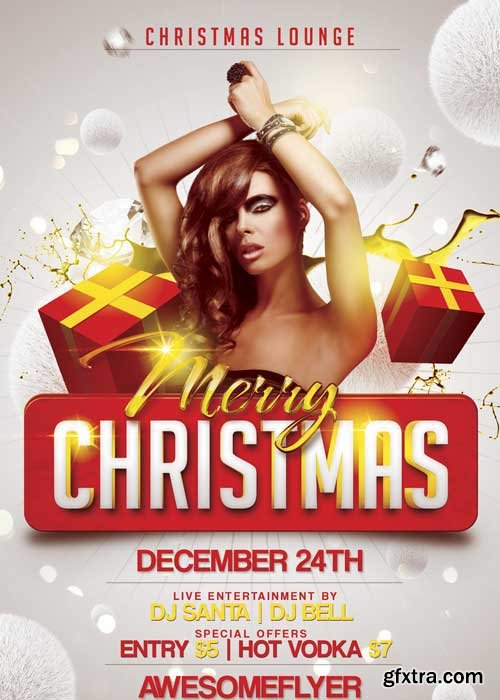 Merry Xmas Flyer V25 Template