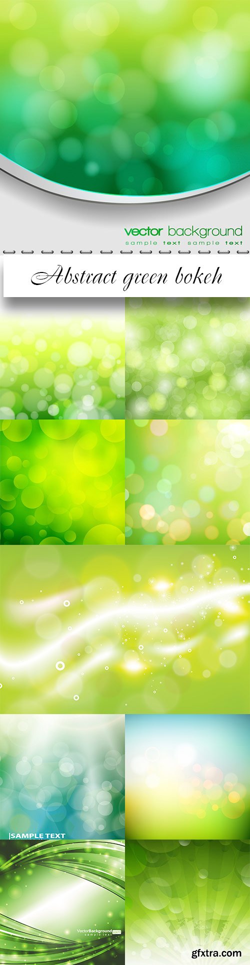 Abstract green bokeh