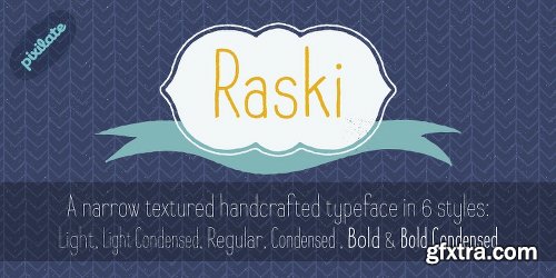 Raski Font Family 6 Fonts