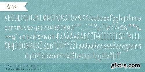 Raski Font Family 6 Fonts