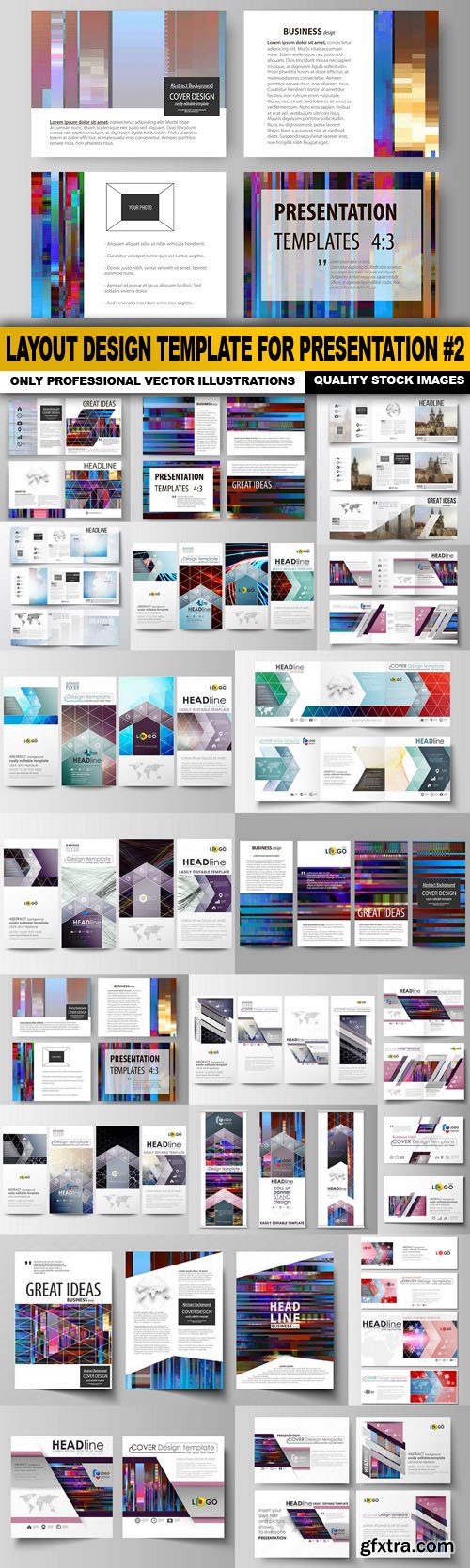 Layout Design Template For Presentation #2 - 20 Vector