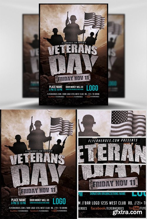 Veterans Day Flyer Template