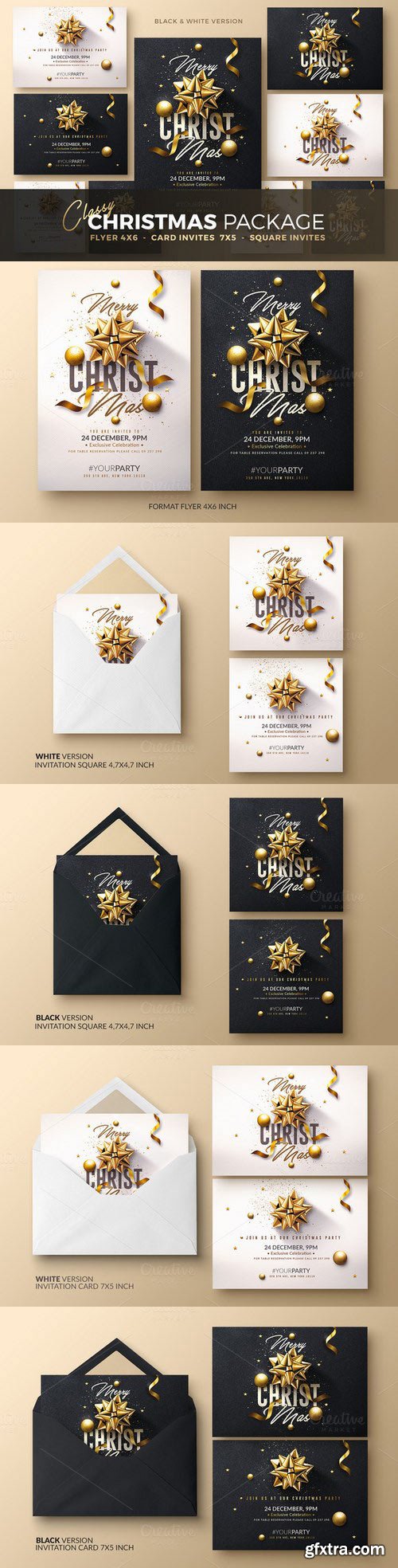 CM - Christmas Invitation - Psd Package 1036898