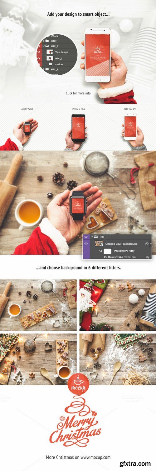 CM - Christmas Scene Generator PSD Mockup 1046462