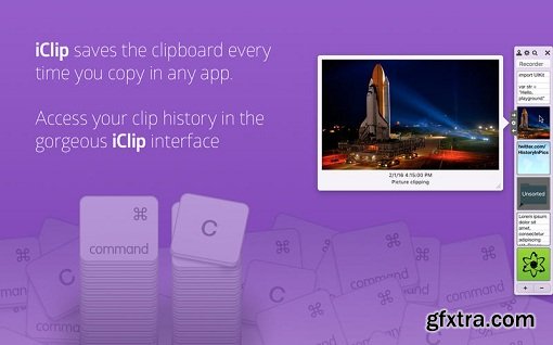 iClip - Clipboard Recorder & ClipArt Manager 5.2.3 (Mac OS X)