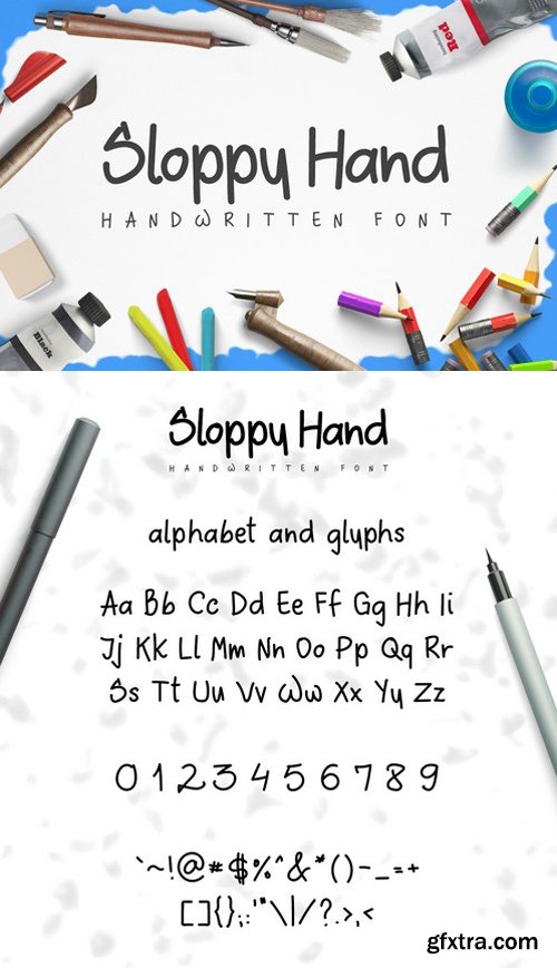 Sloppy Hand Font