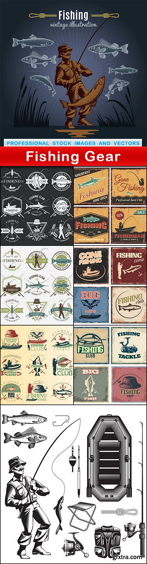 Fishing Gear - 8 EPS