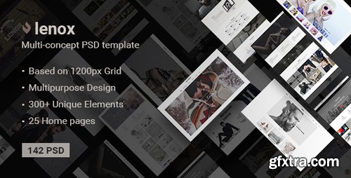 ThemeForest - Lenox — Creative MultiConcept PSD Template 18581532