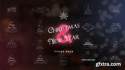 Videohive 17 Christmas & New Year Titles 18862641