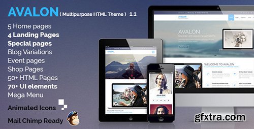 ThemeForest - Avalon v1.1 - Commerce Multipurpose HTML Theme - 8656927