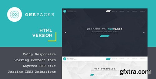 ThemeForest - Onepager - Responsive One Page HTML Template (Update: 2 Marth 14) - 6968577