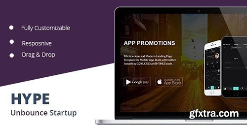 ThemeForest - Hype v1.0 - Startup Unbounce Landing Page - 11025780