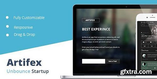 ThemeForest - Artifex v1.0 - Unbounce Startup Landing Page - 11025784