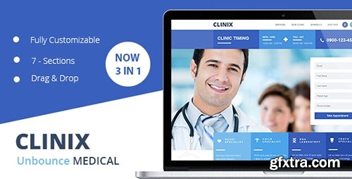 ThemeForest - CLINIX - Medical Unbounce Landing Page (Update: 12 May 15) - 10955210