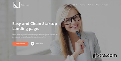 ThemeForest - Vanessa v1.0 - Easy Startup Unbounce Landing Page - 15877688