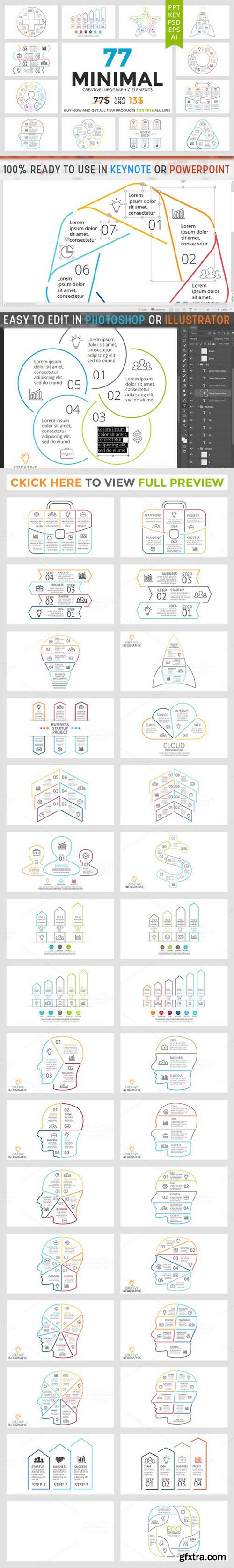 CM - MINIMAL - Creative Infographics 1010437