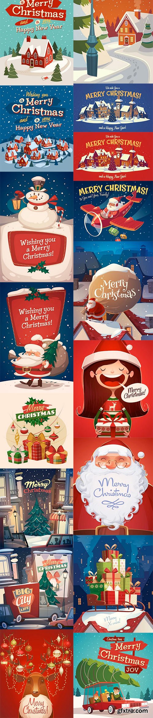 CM - 28 Christmas Cards Illustrations 1018032