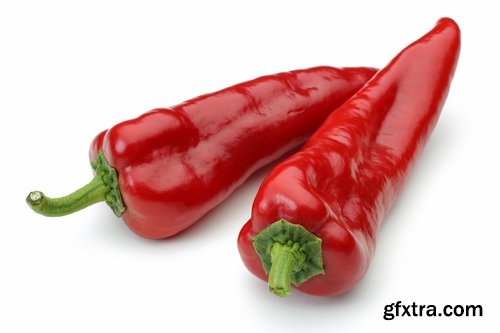 Collection of chilli peppers Bulgarian red yellow spices 25 HQ Jpeg