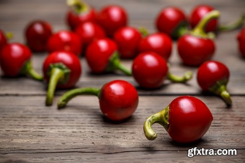 Collection of chilli peppers Bulgarian red yellow spices 25 HQ Jpeg