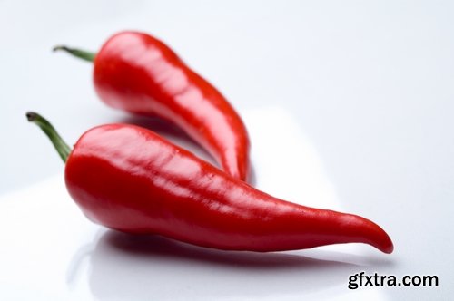 Collection of chilli peppers Bulgarian red yellow spices 25 HQ Jpeg