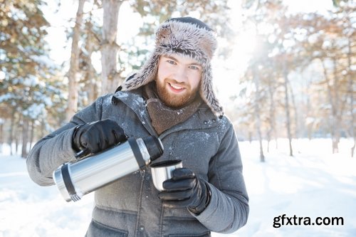 Collection of man in warm jacket clothes 25 HQ Jpeg