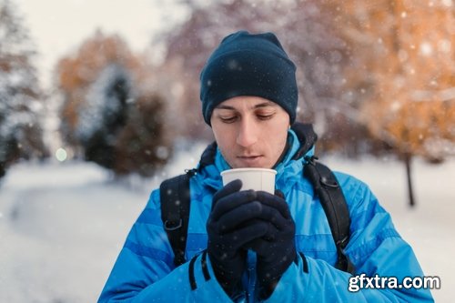 Collection of man in warm jacket clothes 25 HQ Jpeg