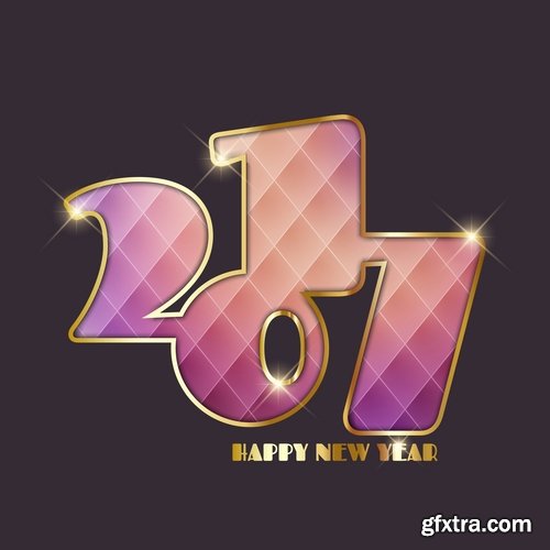 Collection of New Year illustration Christmas decoration gift holiday tree toy logo 2-25 HQ Jpeg