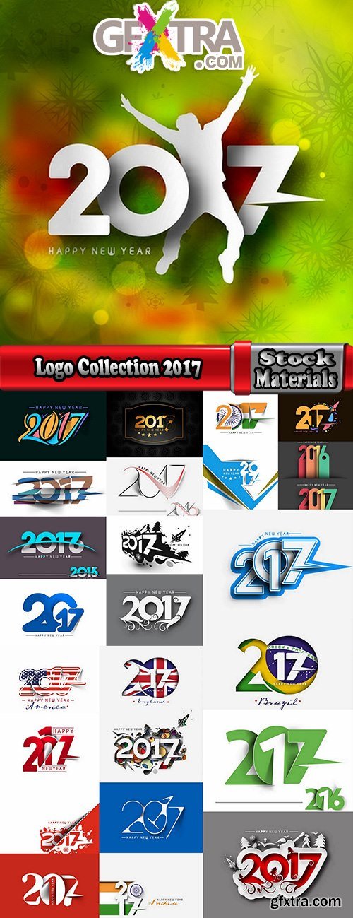 Logo Collection 2017 flyer new year banner Christmas banner flyer 25 EPS