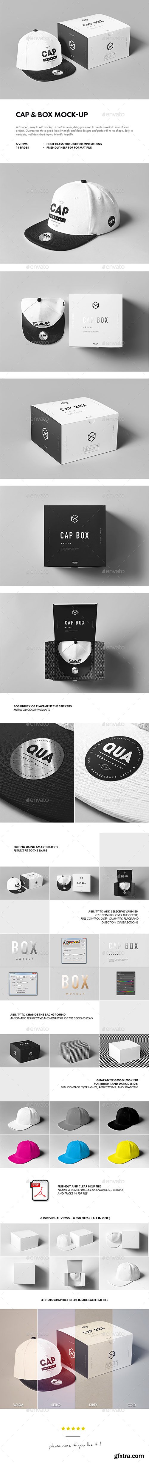 Graphicriver Cap & Box Mock-up 18861574