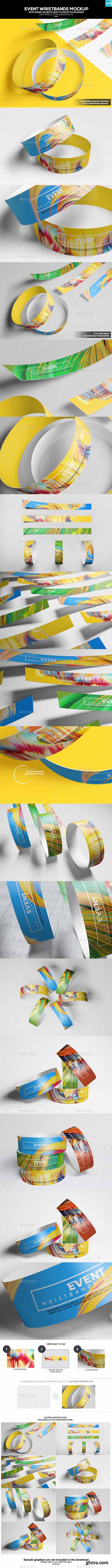 Graphicriver Event Wristbands Mockup 18031745