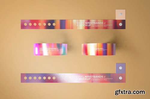 Graphicriver Vinyl Wristbands Mockup Vol3 18715503