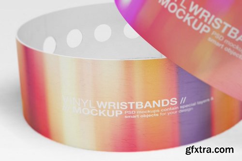 Graphicriver Vinyl Wristbands Mockup Vol3 18715503