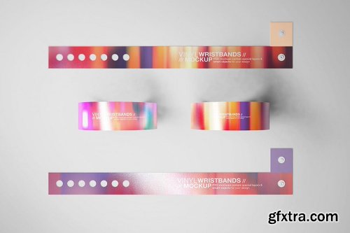 Graphicriver Vinyl Wristbands Mockup Vol3 18715503