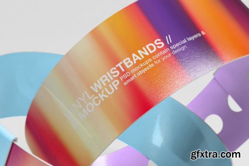 Graphicriver Vinyl Wristbands Mockup Vol3 18715503