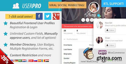 CodeCanyon - UserPro v4.8 - User Profiles with Social Login - 5958681