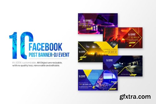 10-Facebook Post banners-DJ Event