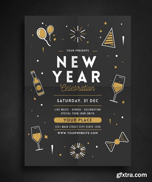 New Year Celebration Flyer