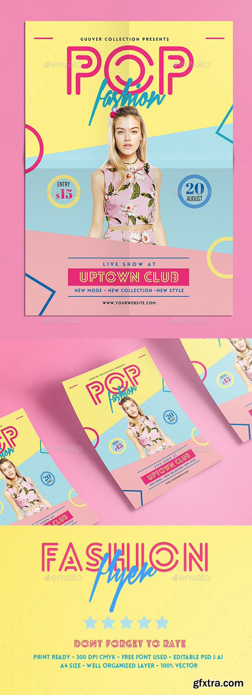 Graphicriver Pop Fashion Flyer 16055479