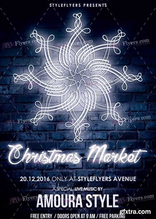 Christmas Market PSD V12 Flyer Template