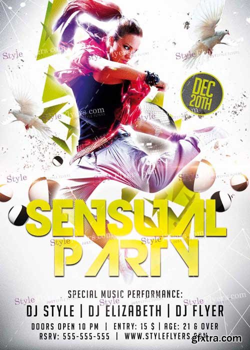 Sensual Party PSD V12 Flyer Template