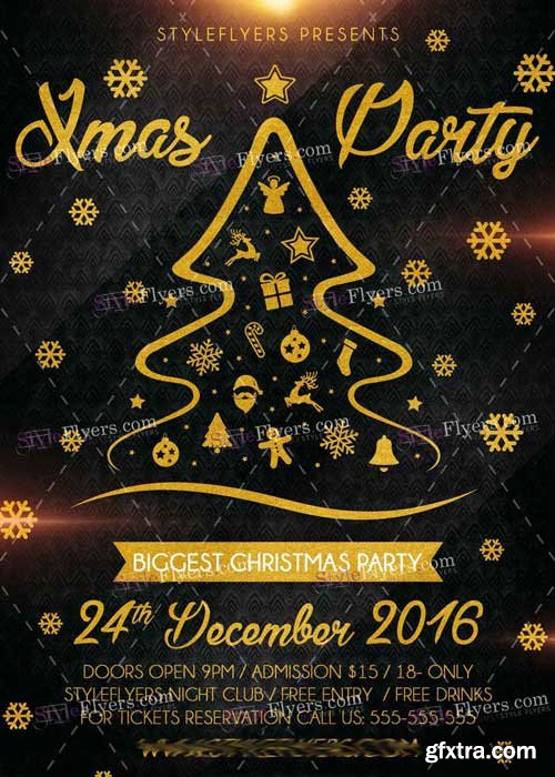 Xmas Party PSD V8 Flyer Template