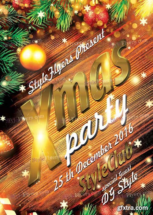 Xmas Party PSD V9 Flyer Template