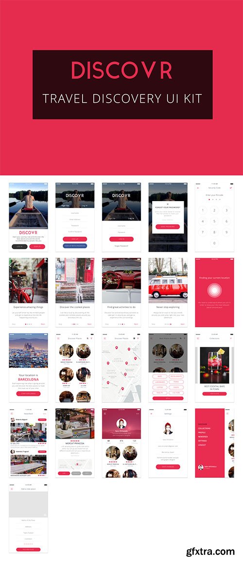 Discovr UI Kit - Easy to use iOS UI Kit designed in Sketch