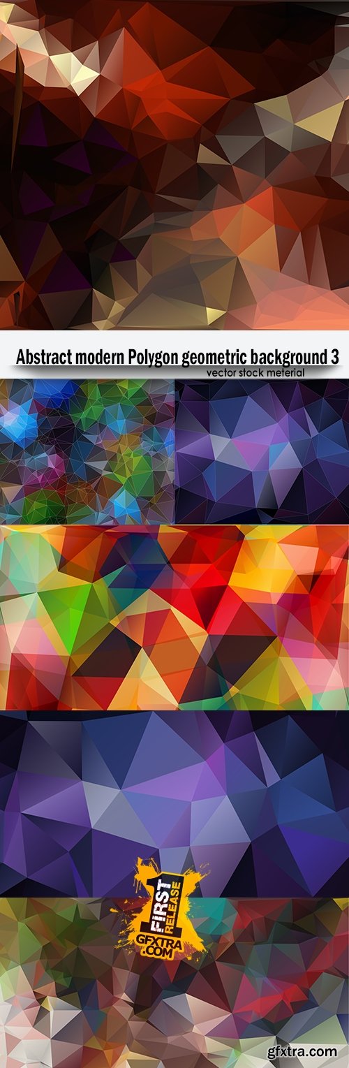 Abstract modern Polygon geometric background 3