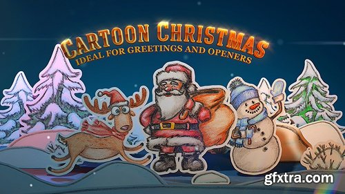 Videohive Christmas Pop-up Postcard 13709031