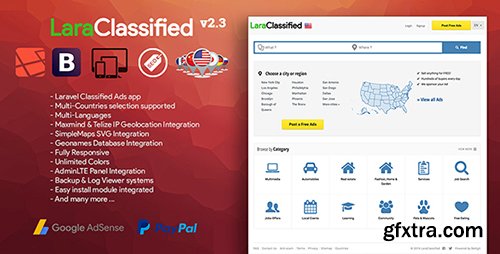 CodeCanyon - LaraClassified v2.3 - Geo Classified Ads CMS - 16458425