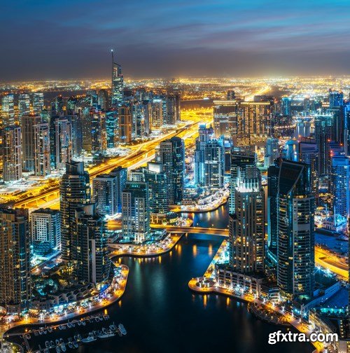 Beautiful night Shanghai and Dubai - 26xUHQ JPEG