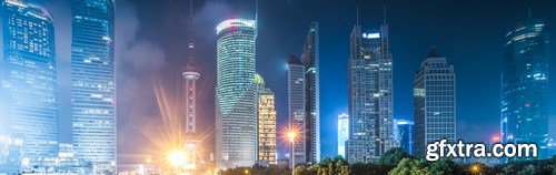 Beautiful night Shanghai and Dubai - 26xUHQ JPEG