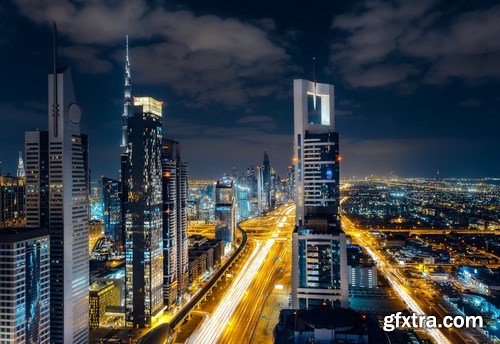 Beautiful night Shanghai and Dubai - 26xUHQ JPEG