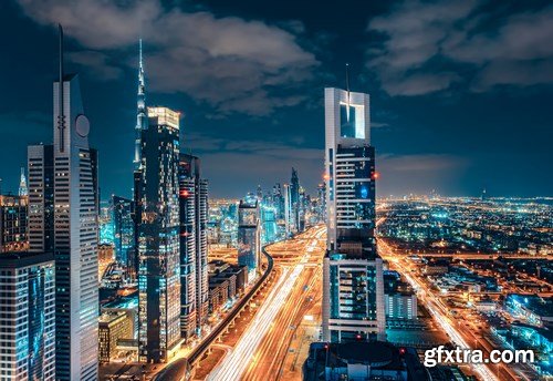 Beautiful night Shanghai and Dubai - 26xUHQ JPEG